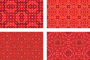 4 Red Seamless Mosaic Patterns: A Design Trend for the Modern Creator