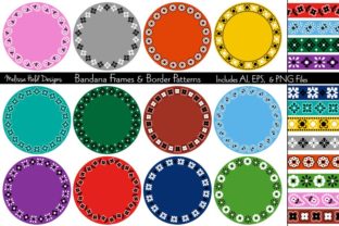 Bandana Border Patterns Frames: A Versatile Design Resource