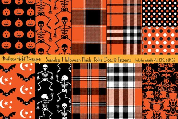 Creating Halloween Magic with Plaids, Dots, and Seamless Designs