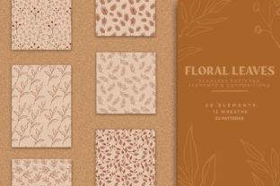 Floral Leaves Seamless Patterns