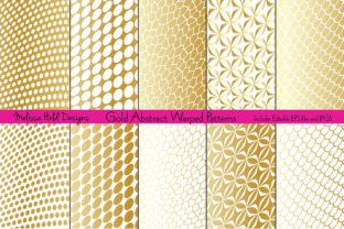 Gold Abstract Warped Patterns: A Designer’s Resource for Modern Creativity