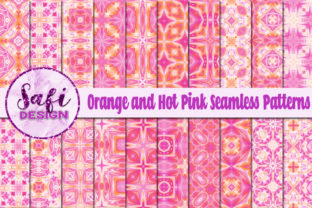 Orange and Hot Pink Seamless Patterns: A Creative Powerhouse for Designers