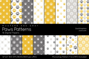 Paws Patterns Digital Papers