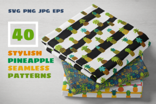 Pineapples Patterns Set: A Creative Resource for Designers and Enthusiasts