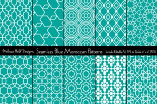 Seamless Blue Moroccan Patterns: A Versatile Resource for Design Enthusiasts