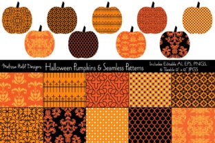 Seamless Halloween Pumpkin Patterns: A Creative Resource for Designers and Crafters