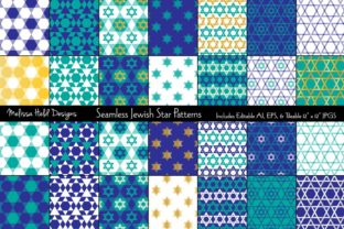Seamless Jewish Star Patterns: A Versatile Design Resource