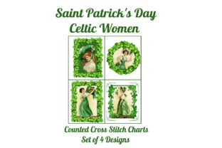 Set of 4 Celtic Cross Stitch Patterns: A Creative Resource for St. Patrick’s Day and Beyond