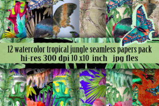 Watercolor Tropical Patterns Set: A Creative Resource for Designers and Enthusiasts