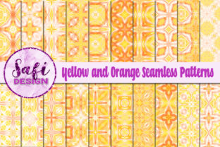 Yellow and Orange Seamless Patterns
